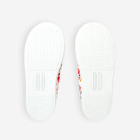 0 QTY / ROUGE/MULTICO CHAUSSURES TOILE DIAMANT