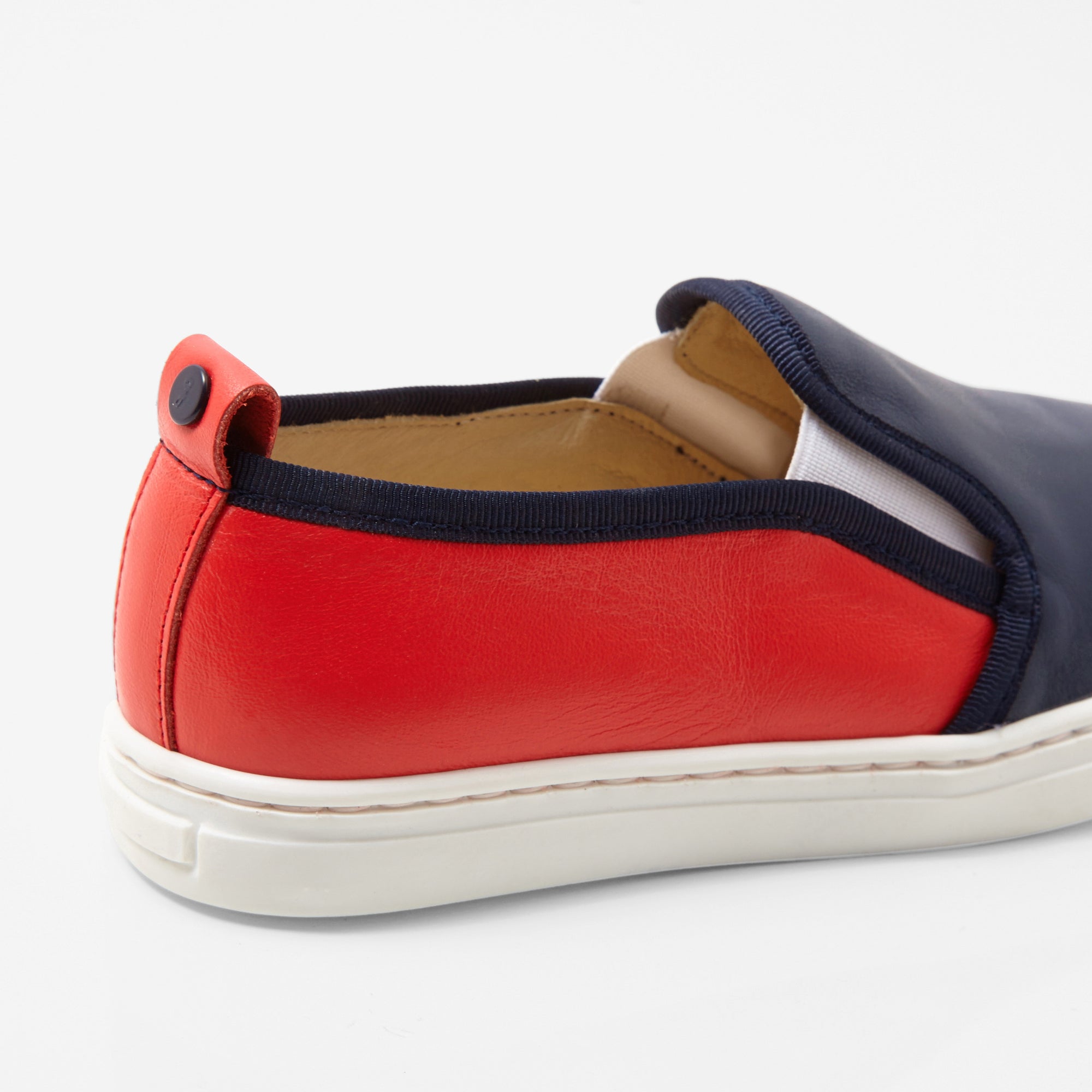 0 QTY / MARINE/ROUGE CHAUSSURES CUIR CLAUDE