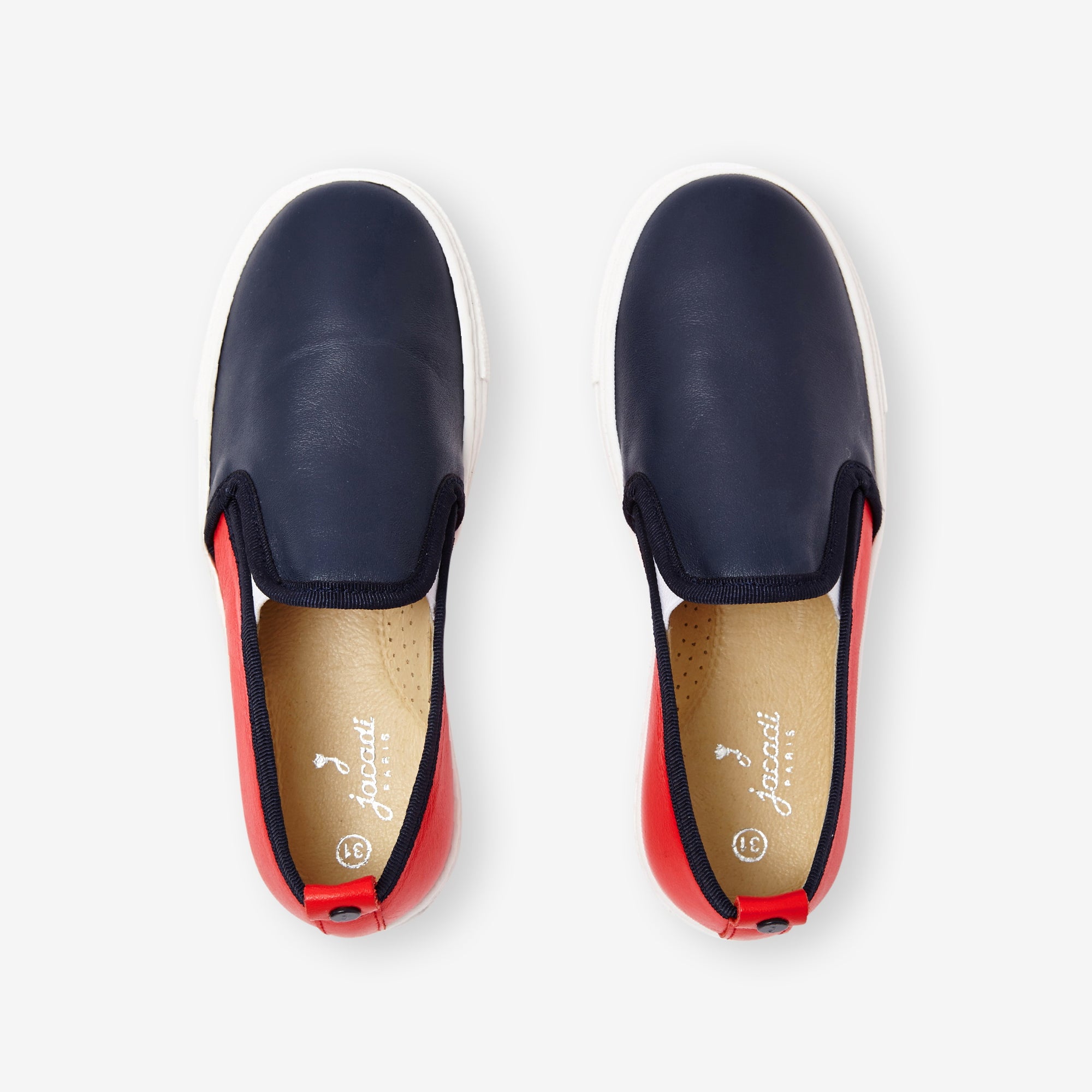 0 QTY / MARINE/ROUGE CHAUSSURES CUIR CLAUDE