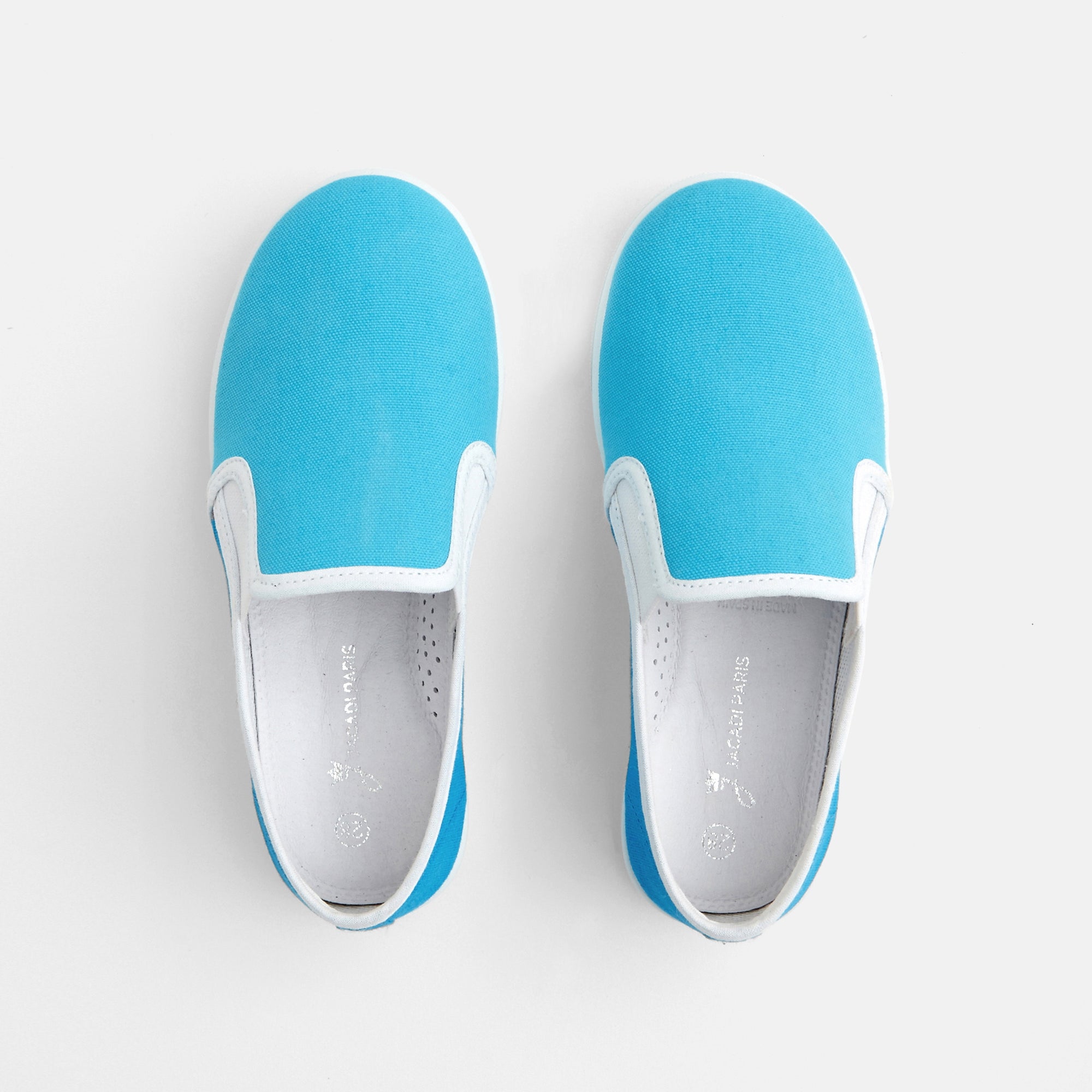 5 QTY / BLEU TURQUOISE CHAUSSURES TOILE DEFI