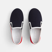 138 QTY / MARINE/ROUGE CHAUSSURES TOILE DEFI