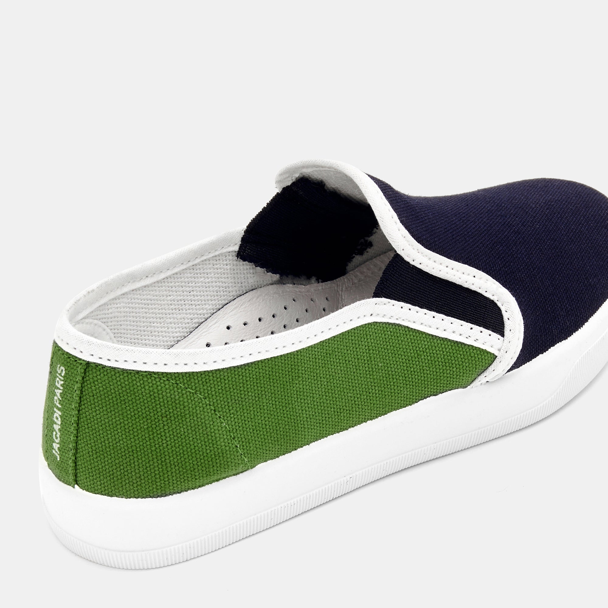 0 QTY / MARINE/VERT CHAUSSURES TOILE DEFI