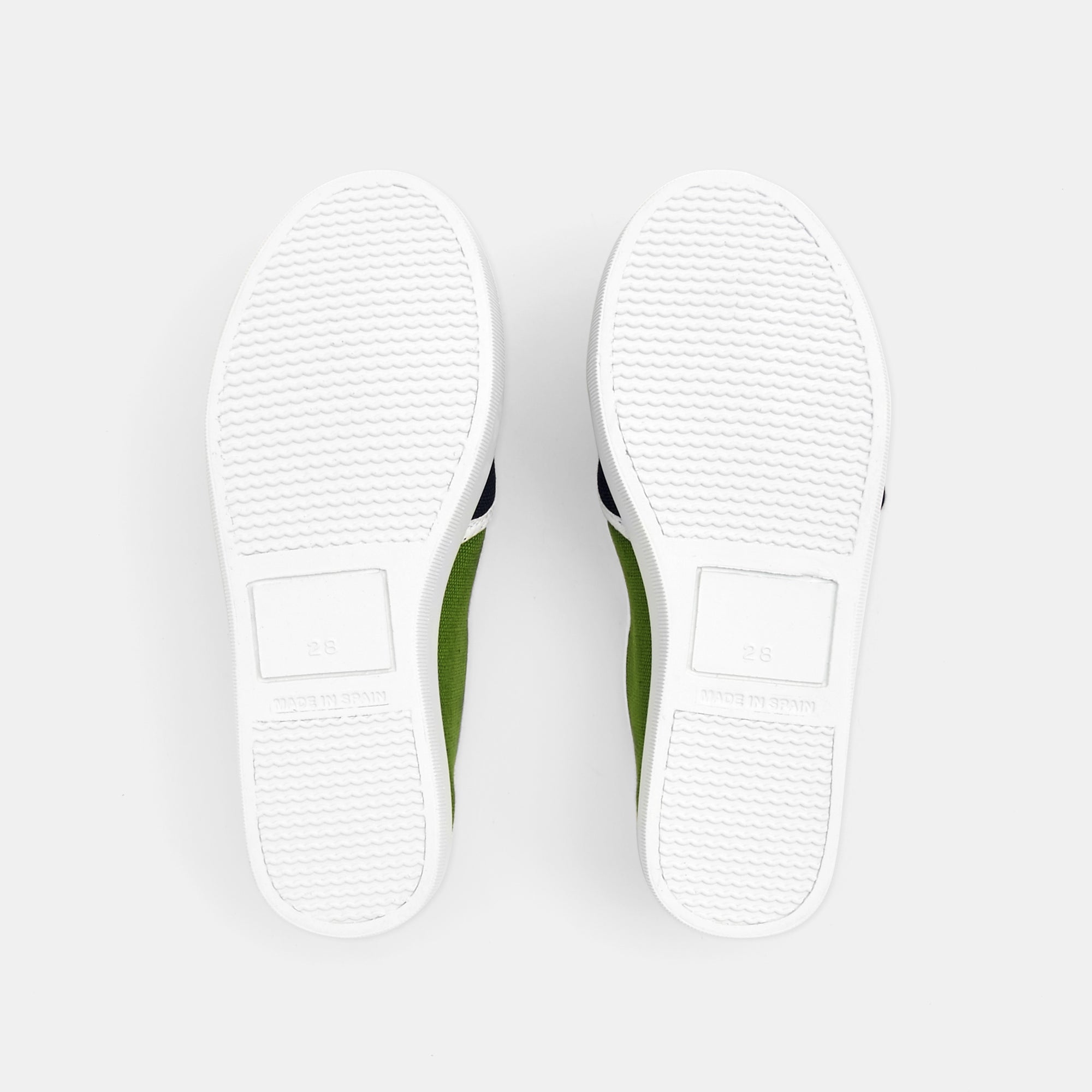 0 QTY / MARINE/VERT CHAUSSURES TOILE DEFI