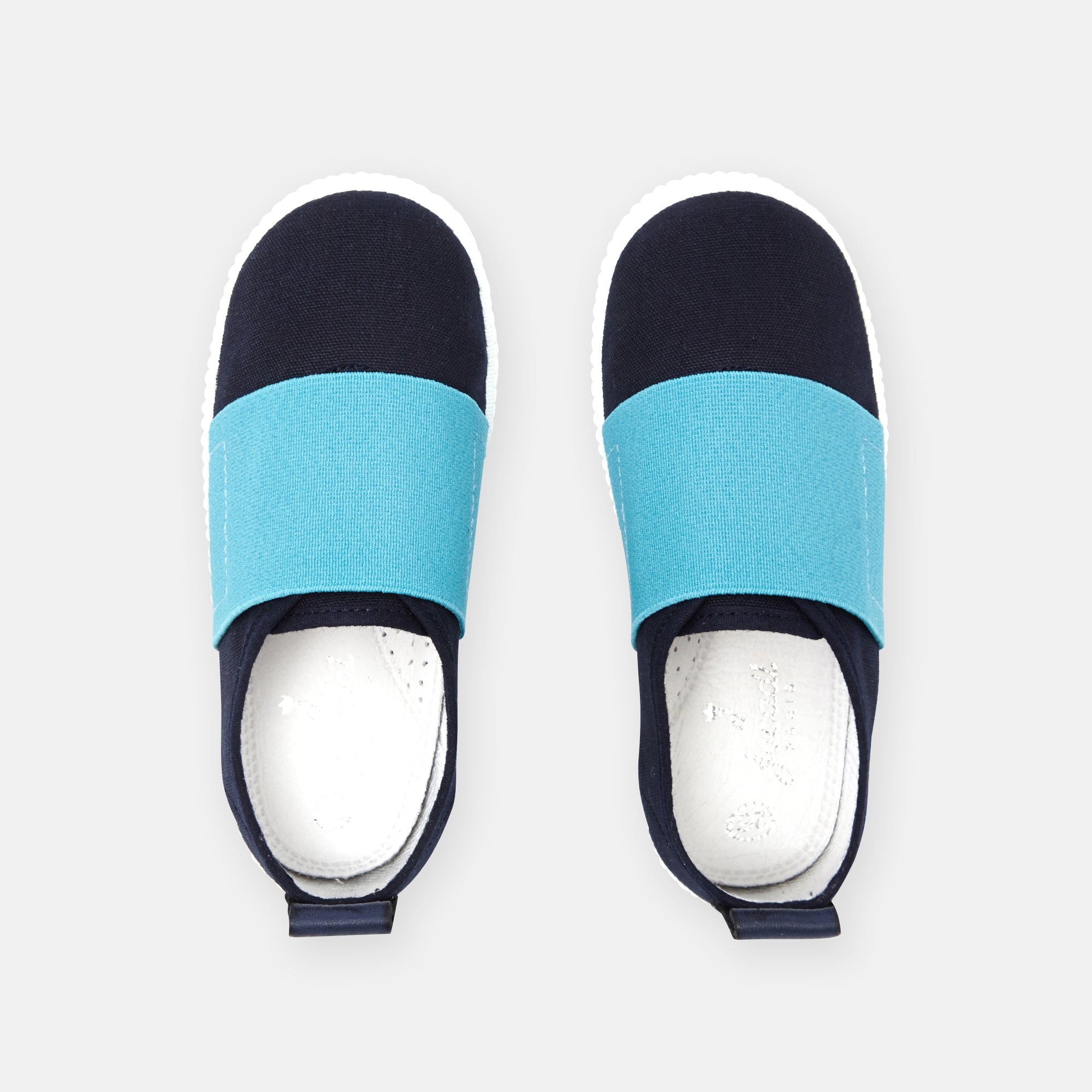 3 QTY / MARINE JACADI CHAUSSURES TOILE MARS