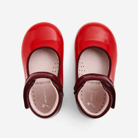 0 QTY / ROUGE/BORDEAU CHAUSSURES CUIR BANELLE VERNIS