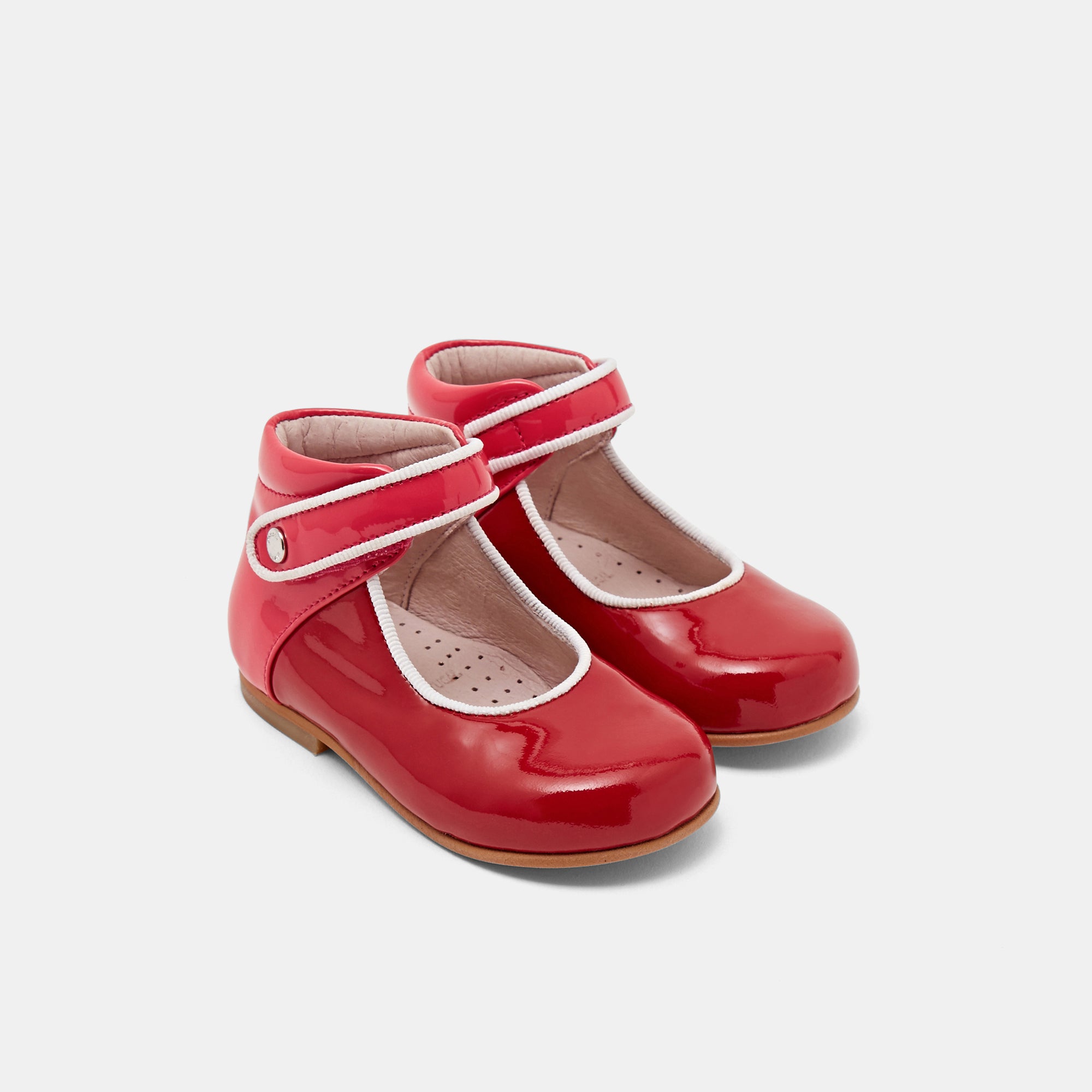 4 QTY / BORDEAUX/ROSE CHAUSSURES CUIR BANELLE VERNIS