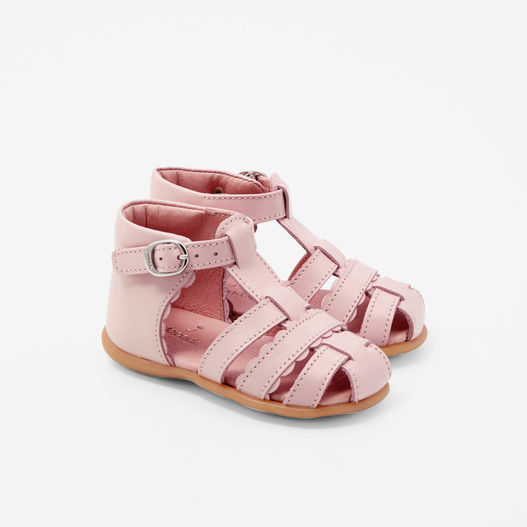 1 QTY / ROSE CHAUSSURES CUIR MARMELADE