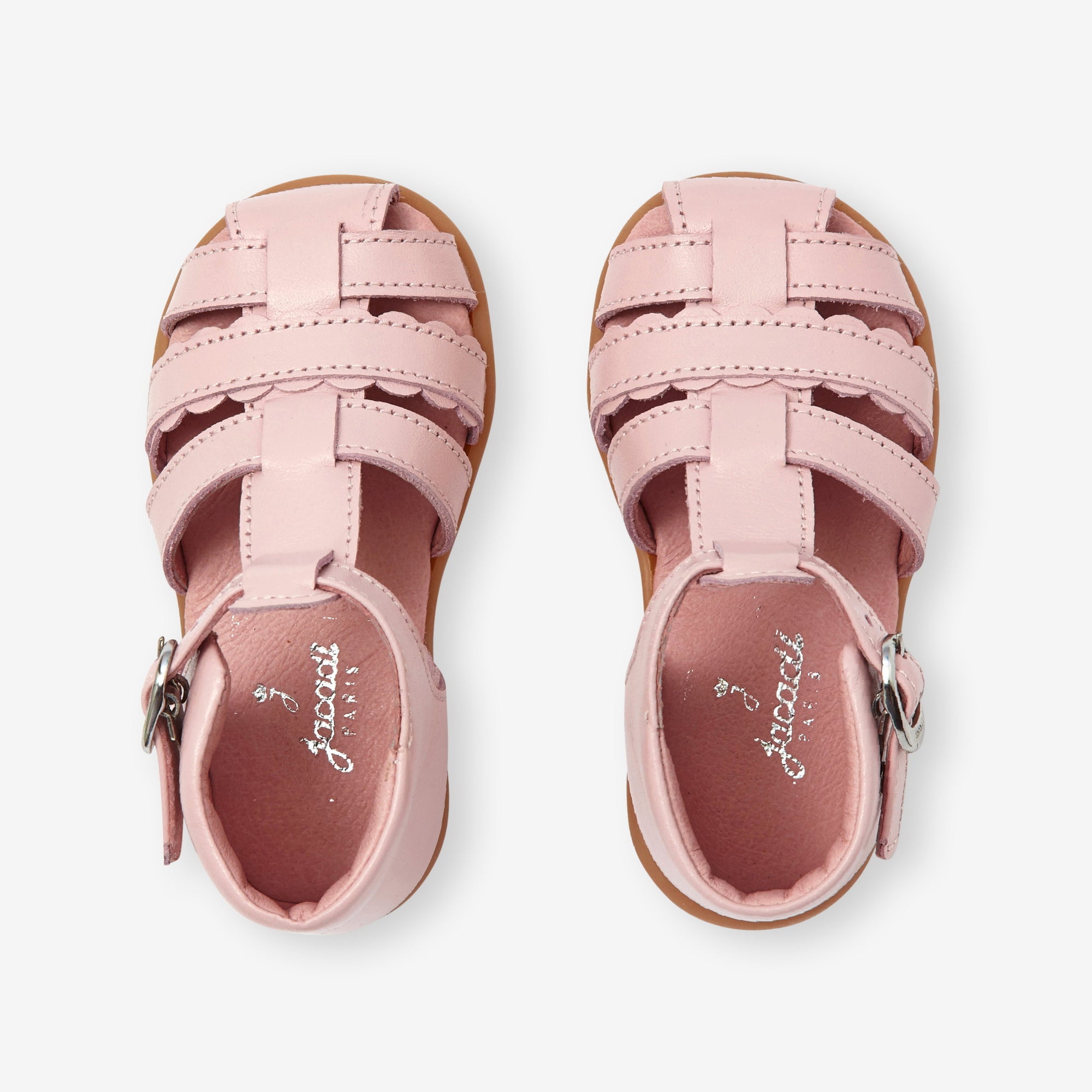 1 QTY / ROSE CHAUSSURES CUIR MARMELADE