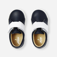 20 QTY / MARINE/BLANC CHAUSSURES CUIR MARIN