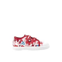 1 QTY / ROUGE/MULTICO CHAUSSURES TOILE DONALDETTE