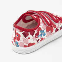 1 QTY / ROUGE/MULTICO CHAUSSURES TOILE DONALDETTE