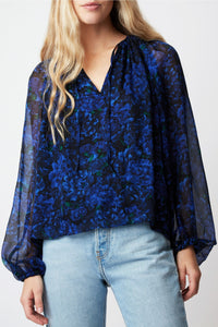 Blouse Twins Muse en soie - Nuit