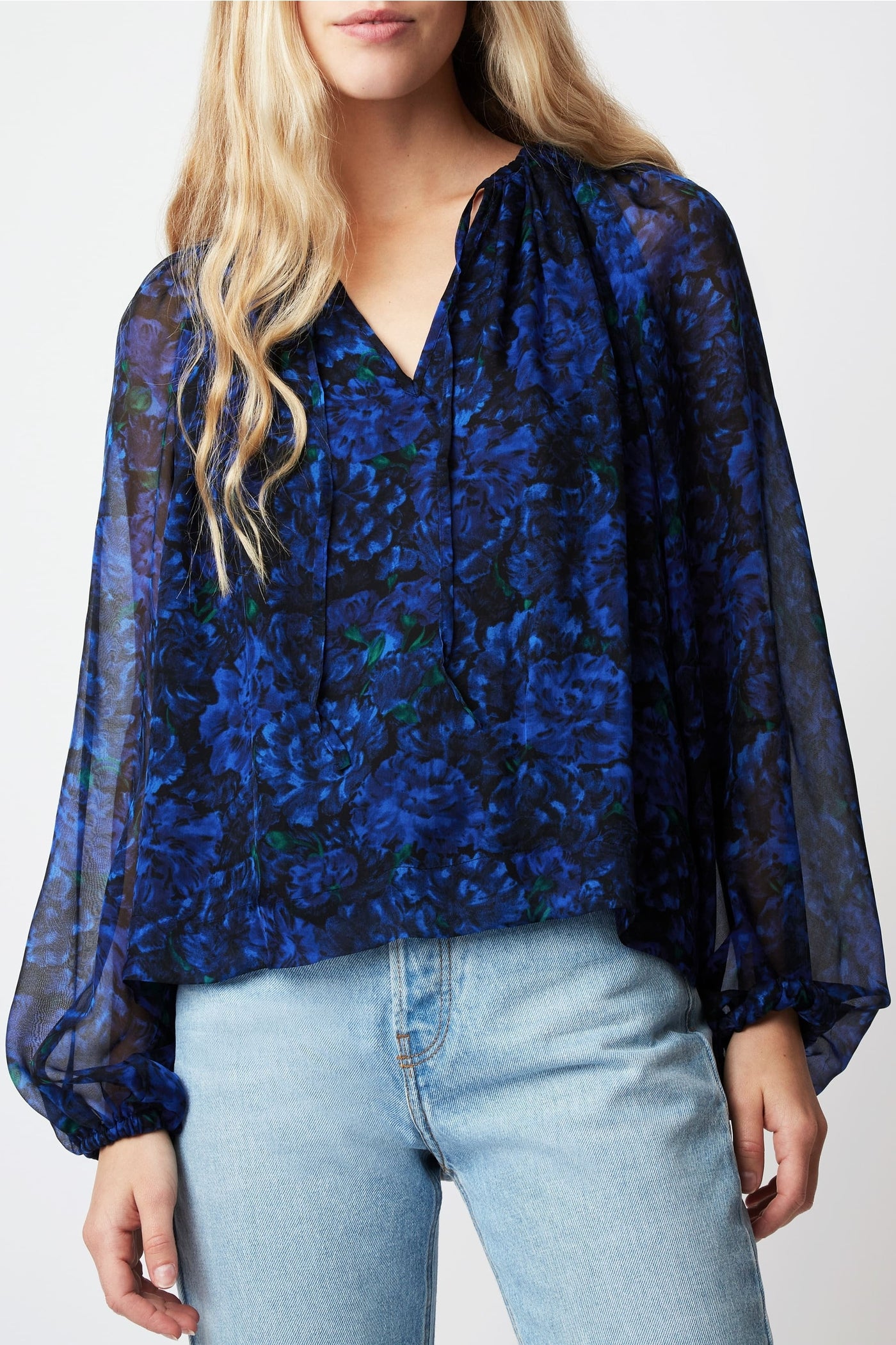 Blouse Twins Muse en soie - Nuit