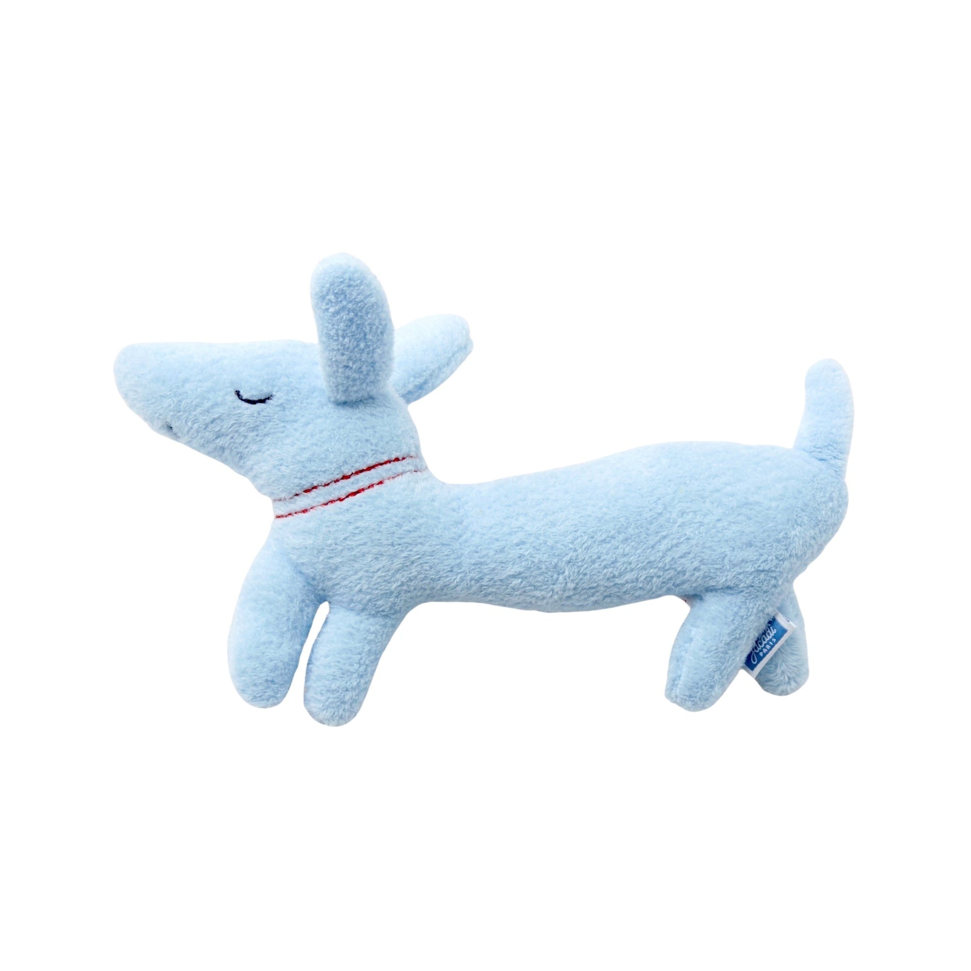 0 QTY / BLEU CLAIR  PUERICULTURE JOUETS PELUCHE PM CHIEN FRENCH TOUCH