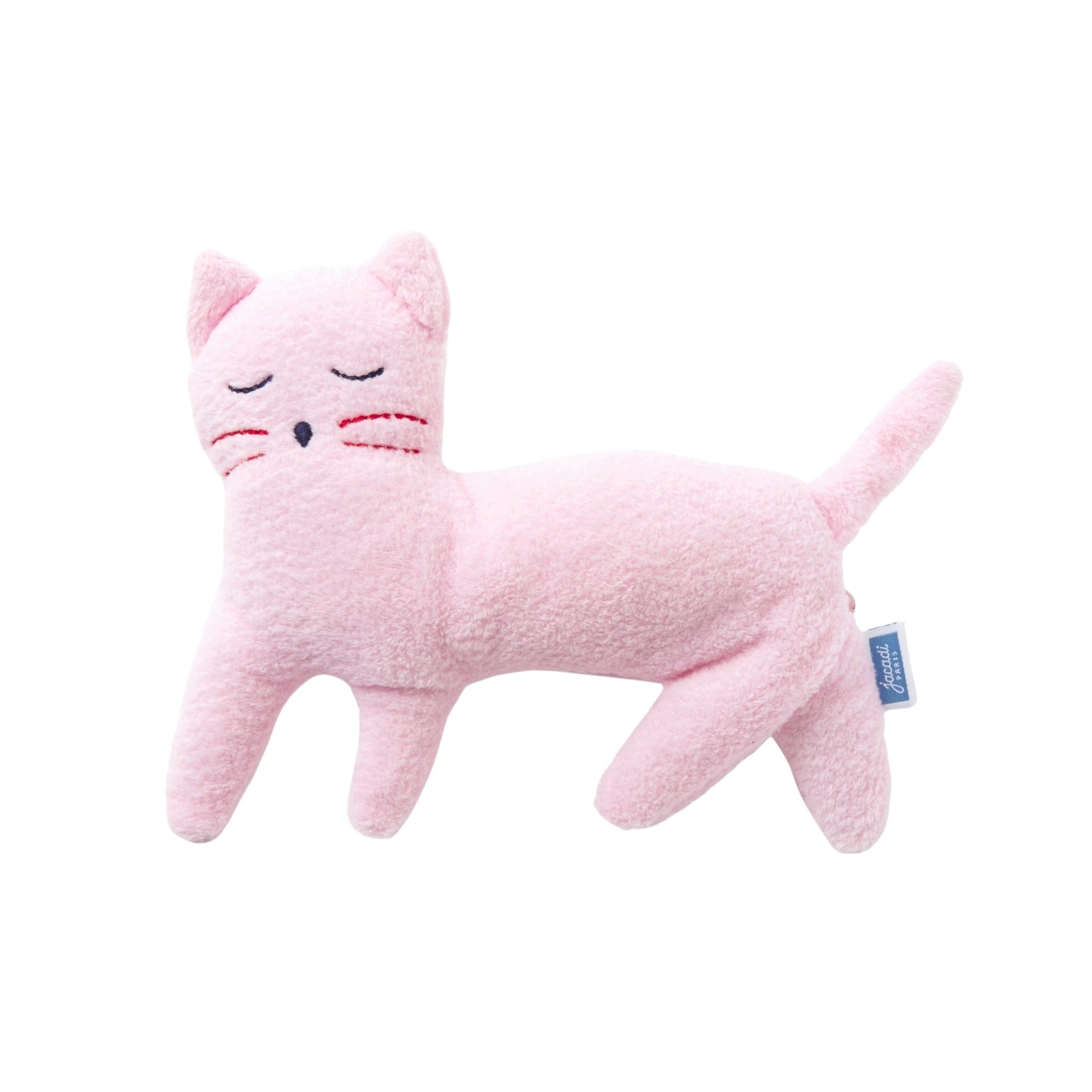 0 QTY / ROSE PALE  PUERICULTURE JOUETS PELUCHE PM CHAT FRENCH TOUCH