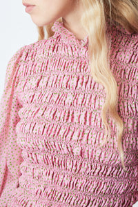 Blouse Sonny Muse en soie - Rose
