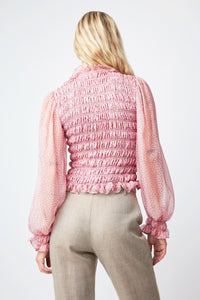 Blouse Sonny Muse en soie - Rose