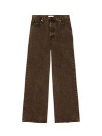 Collegiate denim trousers - Night Moth