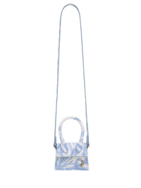 Sac Petit Chiquito en cuir - Blue Flowers