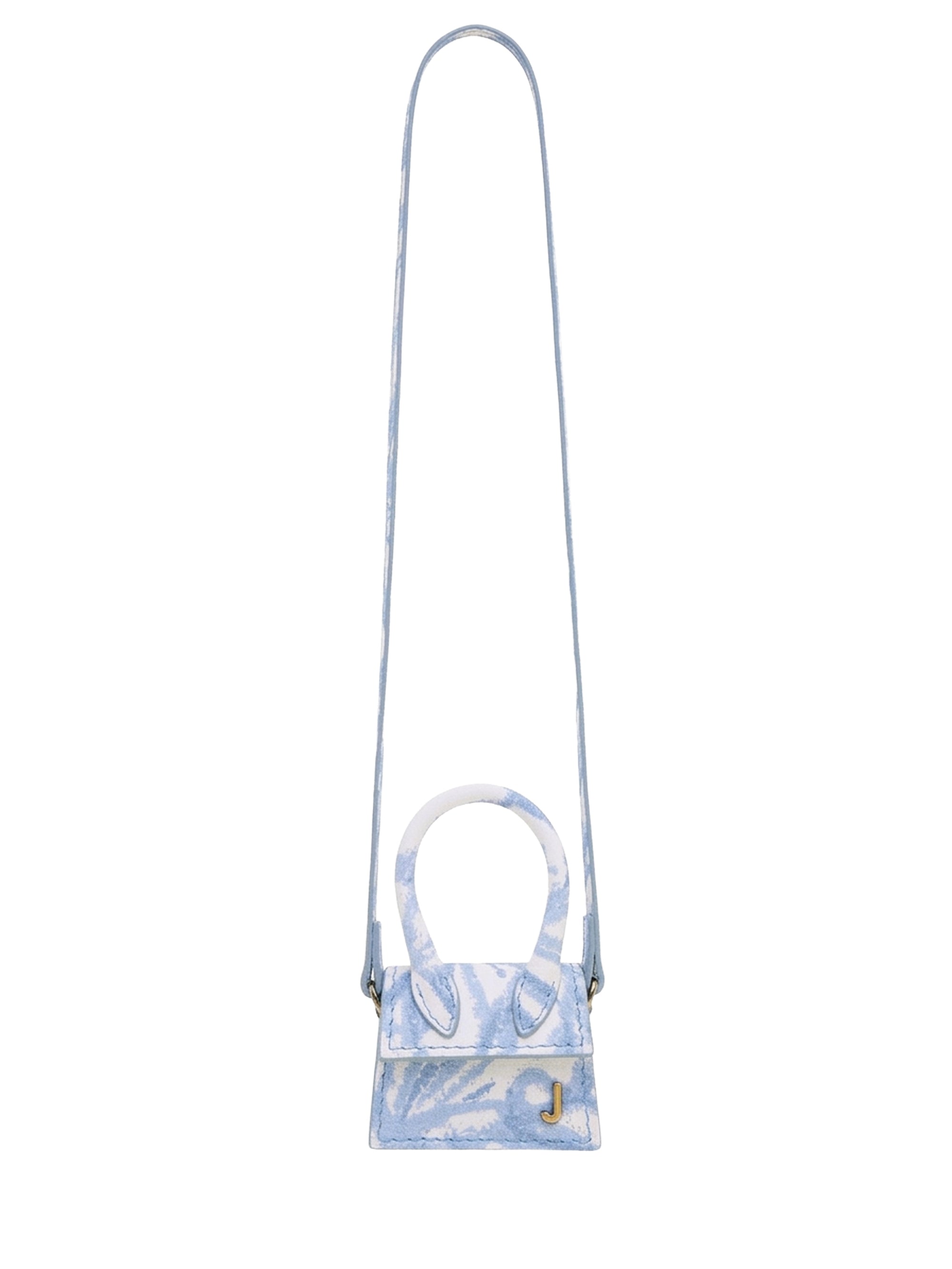 Sac Petit Chiquito en cuir - Blue Flowers