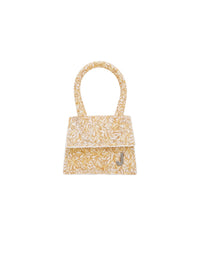 50€ / 4 sold //13 QTY / ST31%   Sac Petit Chiquito en cuir - Print Orange Flowers