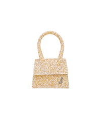 Sac Petit Chiquito en cuir - Orange Flowers