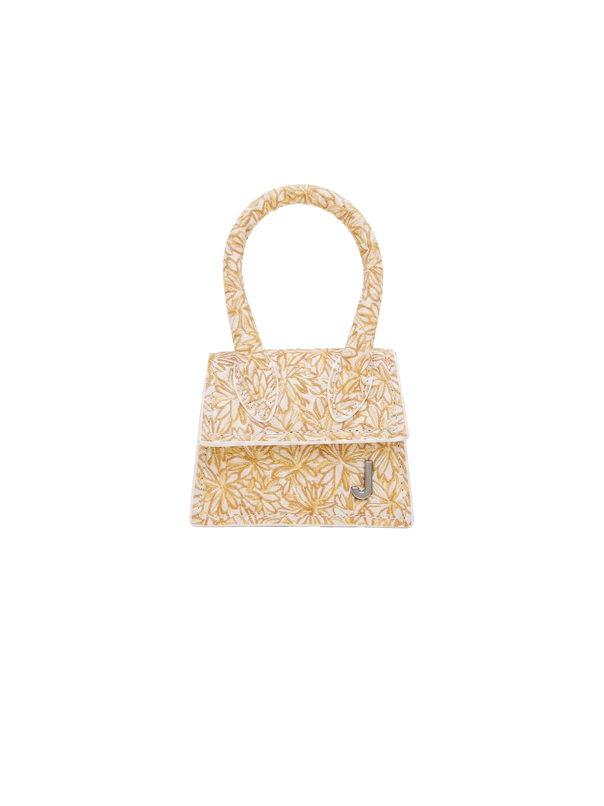 Sac Petit Chiquito en cuir - Orange Flowers
