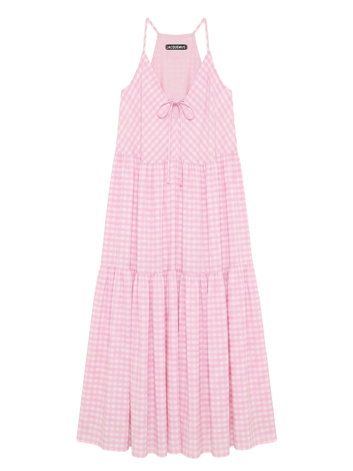 Robe longue Mistral - Pink Checks