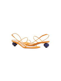 Sandales Manosque en cuir - Orange