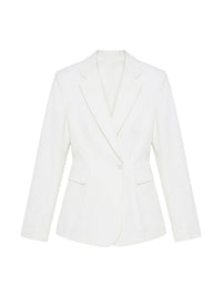 Veste de costume Qui Vole en soie mélangée - Ivory