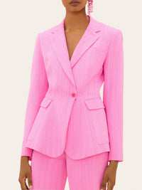 Veste de costume Qui Vole en soie mélangée - Pink