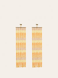 Boucles d'oreilles Rideaux - Orange