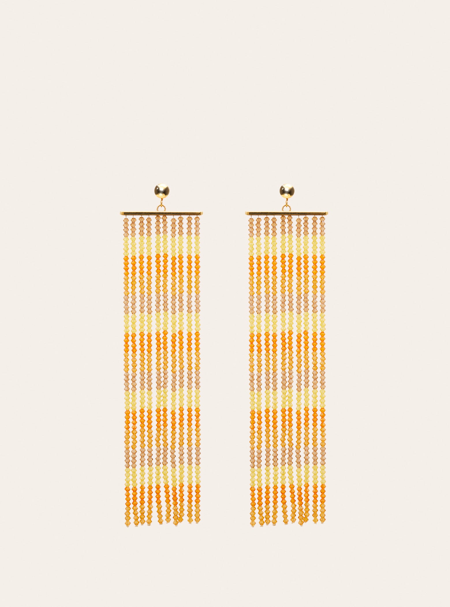 Boucles d'oreilles Rideaux - Orange