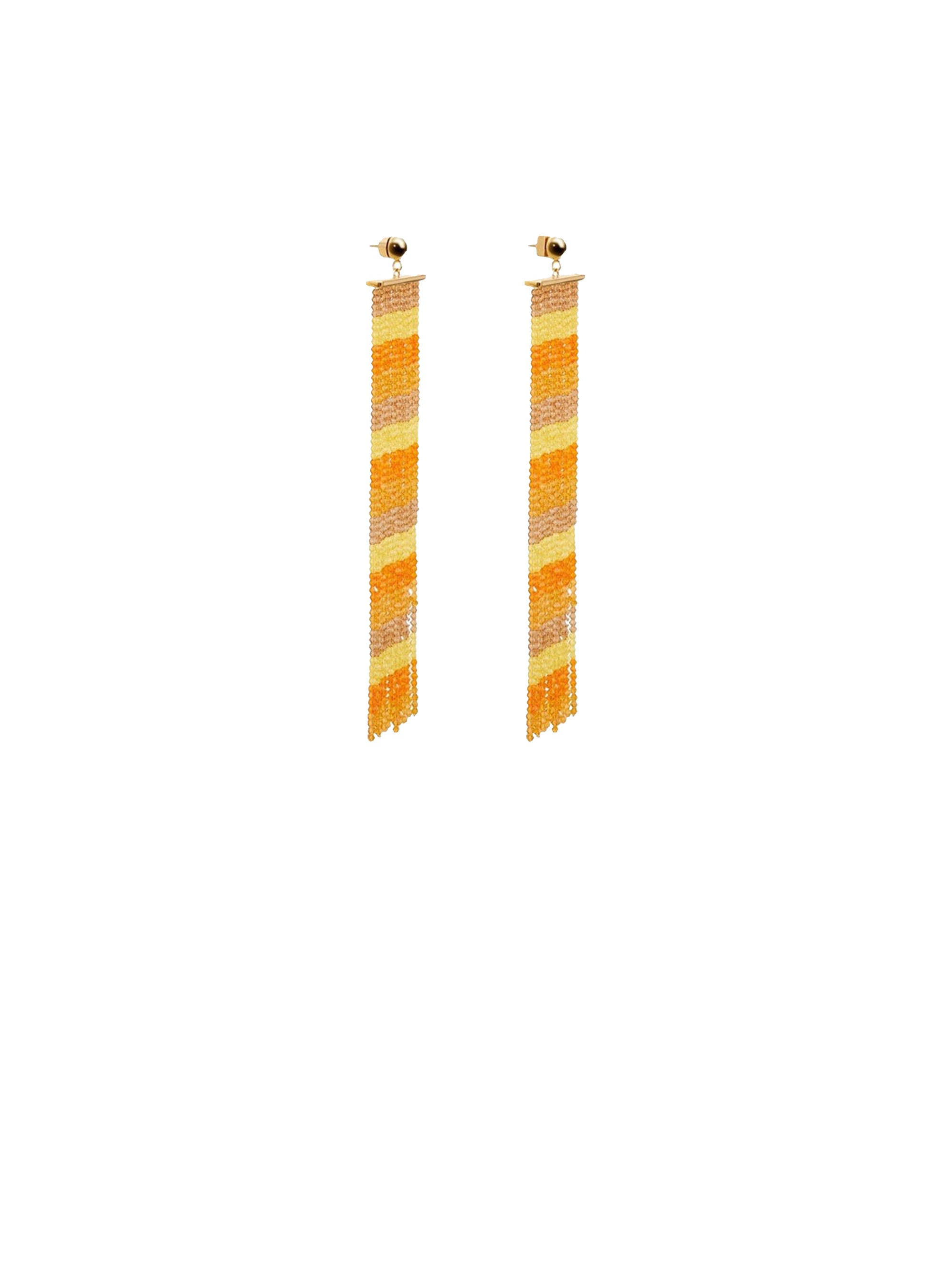Boucles d'oreilles Rideaux - Orange
