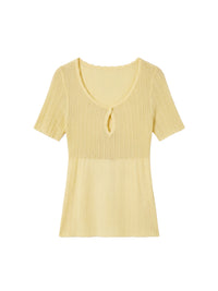 Haut en maille Loiza - Yellow