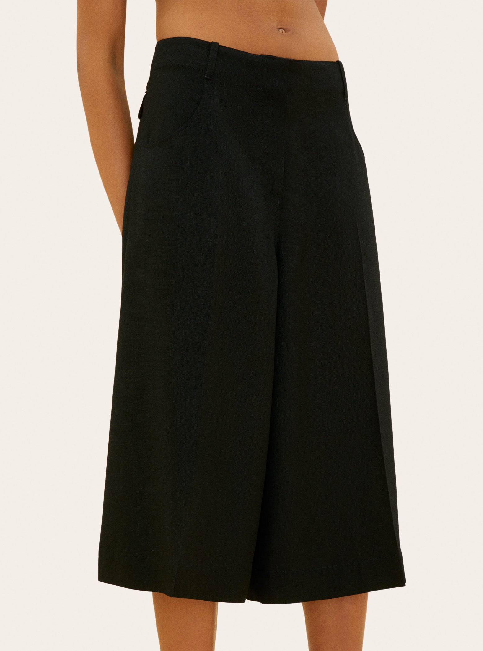 Jupe culotte évasée - Black