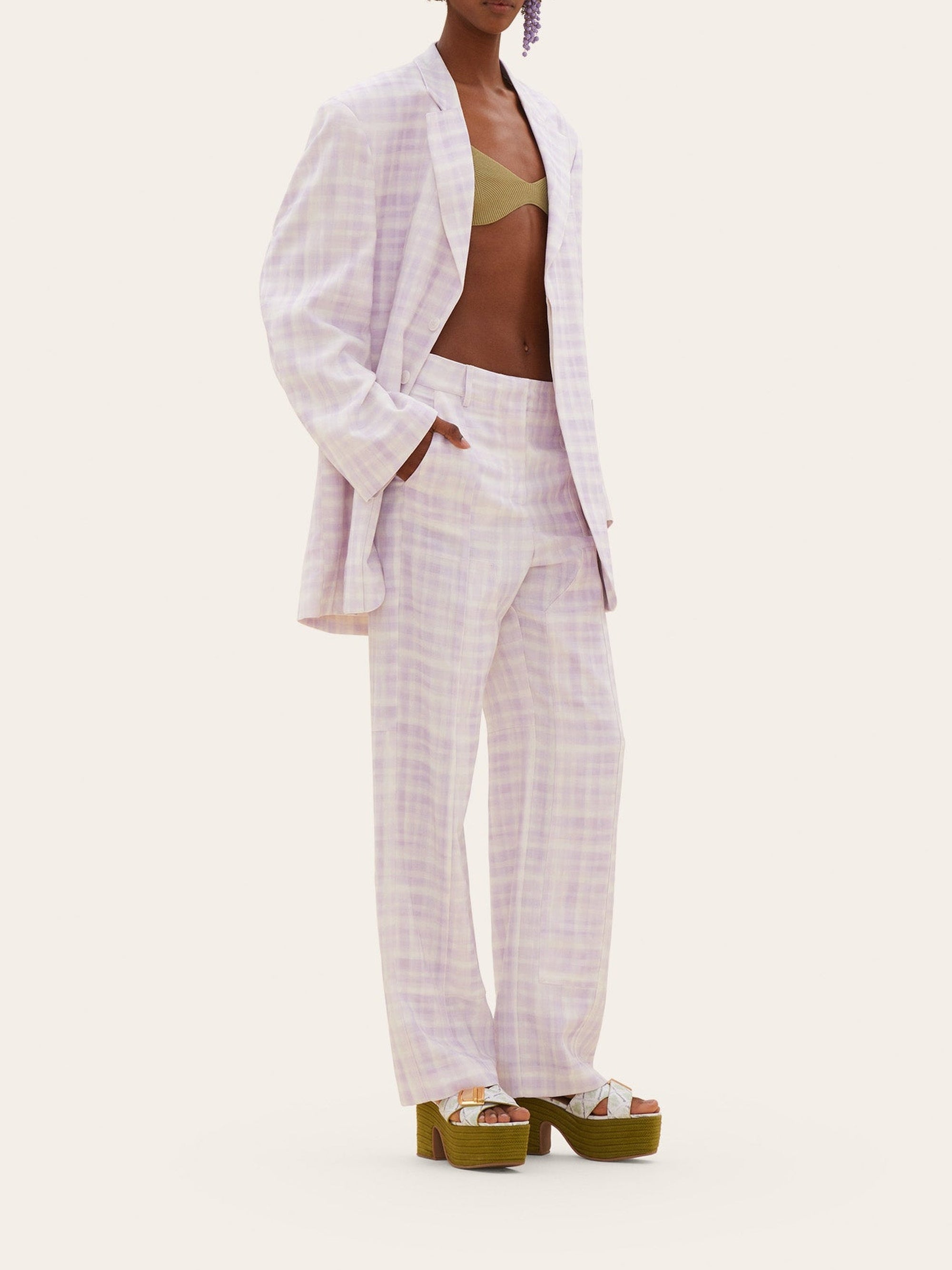 PRINT PURPLE 2 LE PANTALON ESTERO