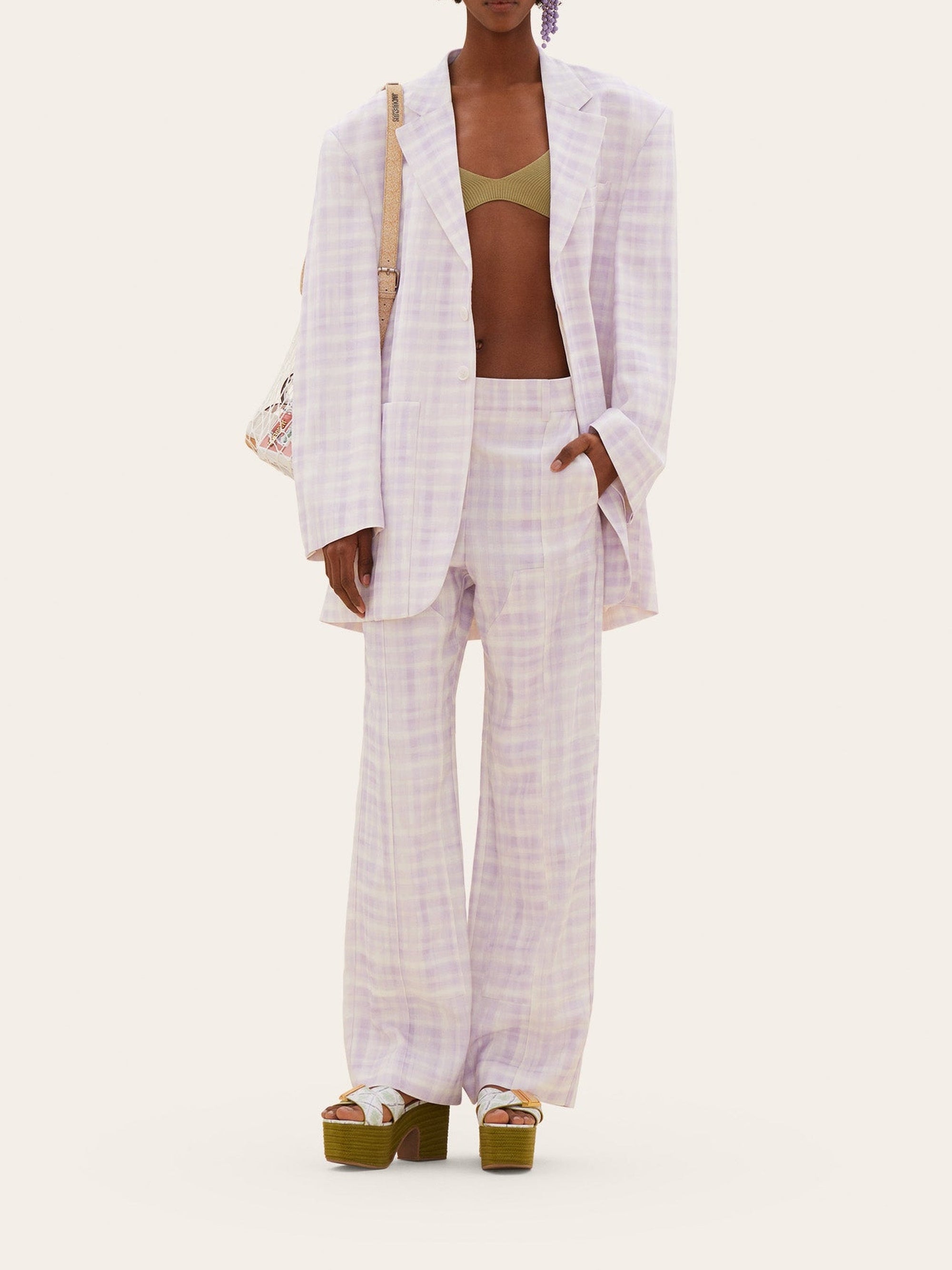 PRINT PURPLE 2 LE PANTALON ESTERO