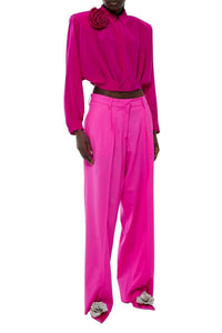 Rose // Silk cdc shirt