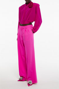 Rose // Silk cdc shirt