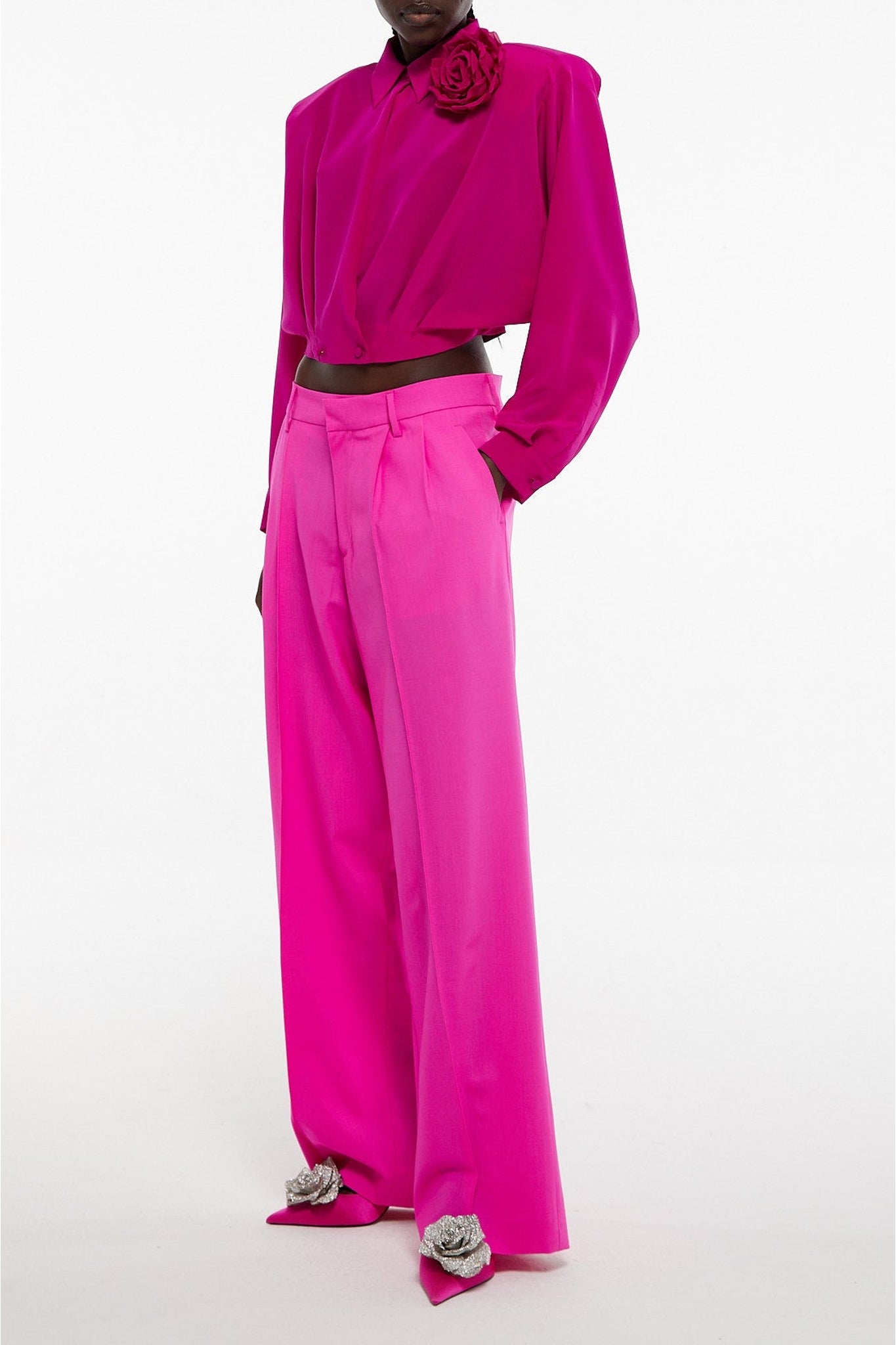 Rose // Silk cdc shirt