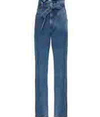 Pantalon en jean taille haute - Denim Washed