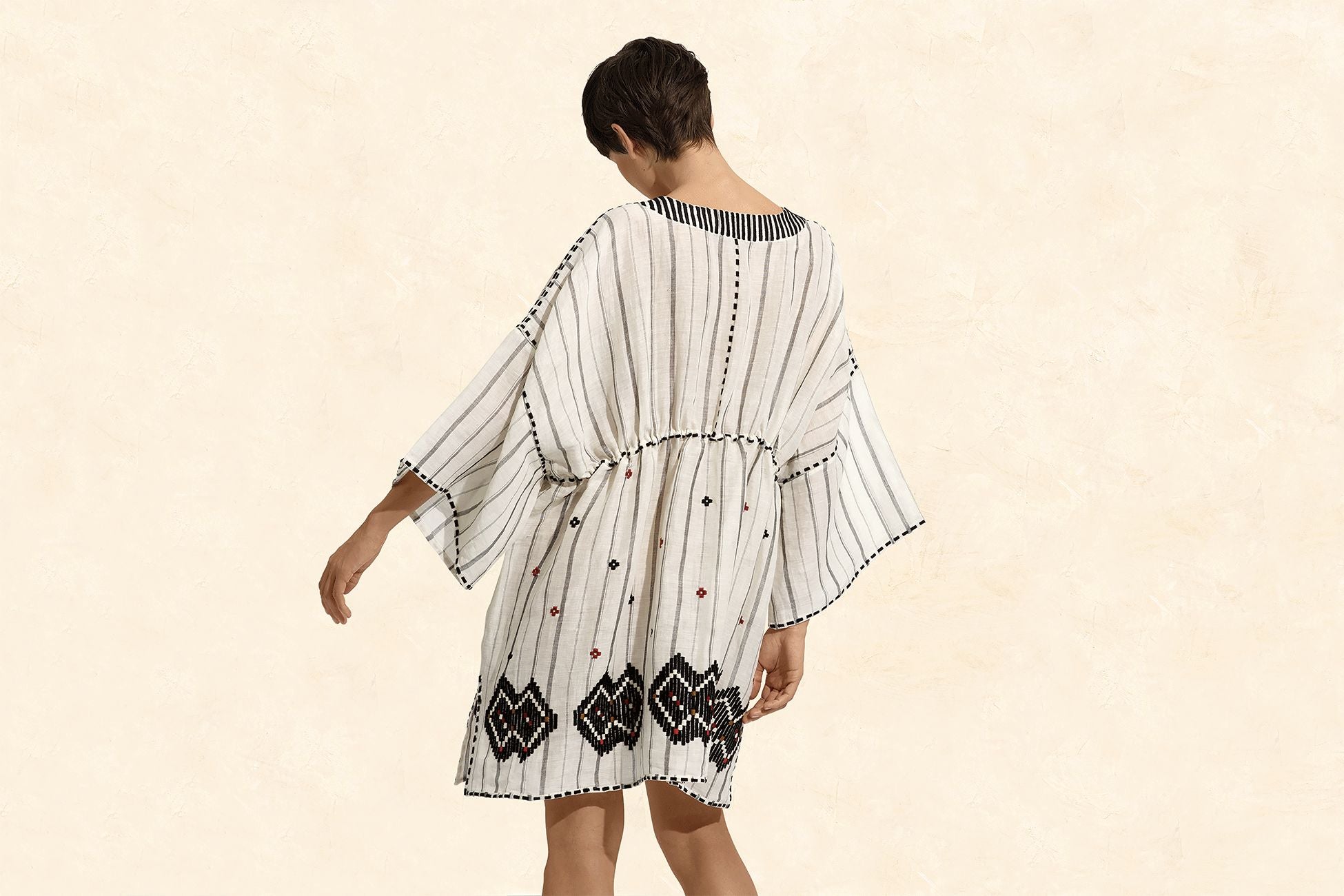 BLANC BRIGITTA CAFTAN