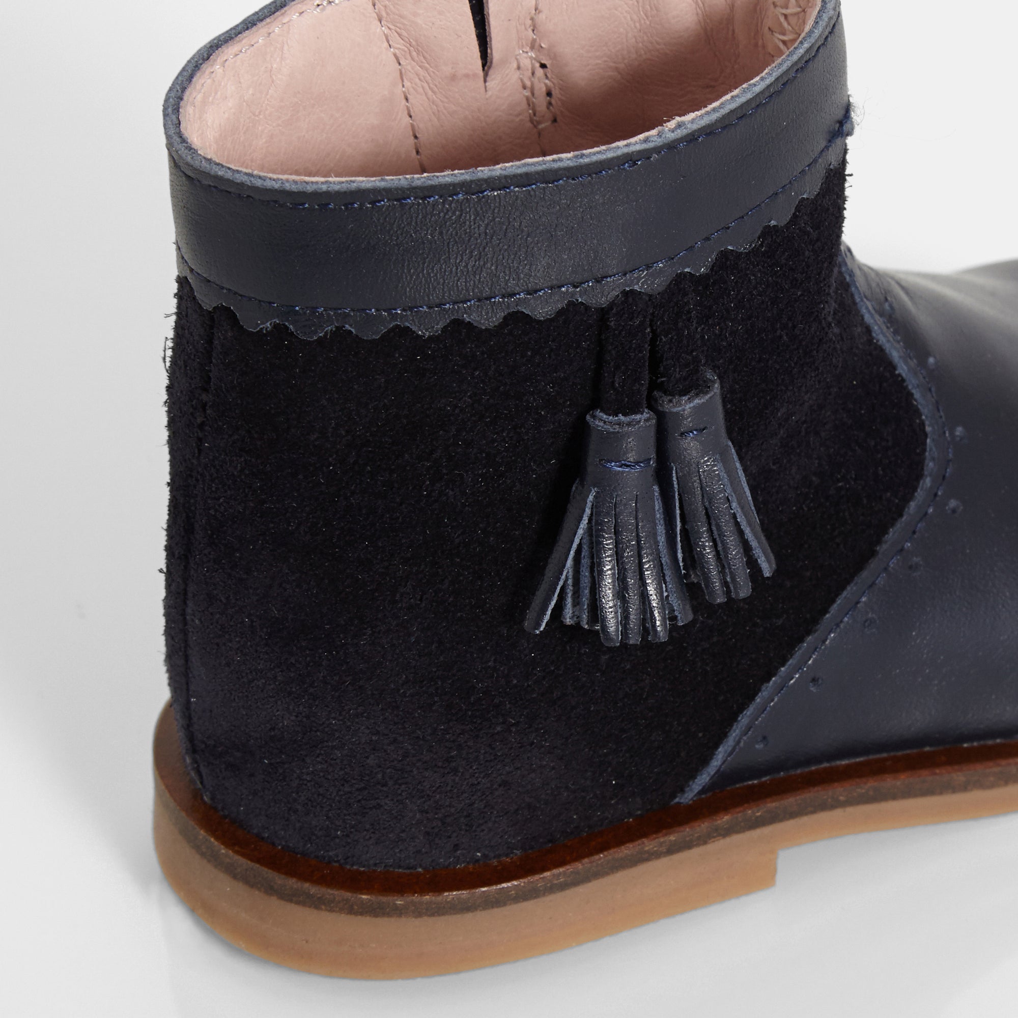 2 QTY / MARINE JACADI CHAUSSURES CUIR EVEIL
