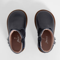 2 QTY / MARINE JACADI CHAUSSURES CUIR EVEIL
