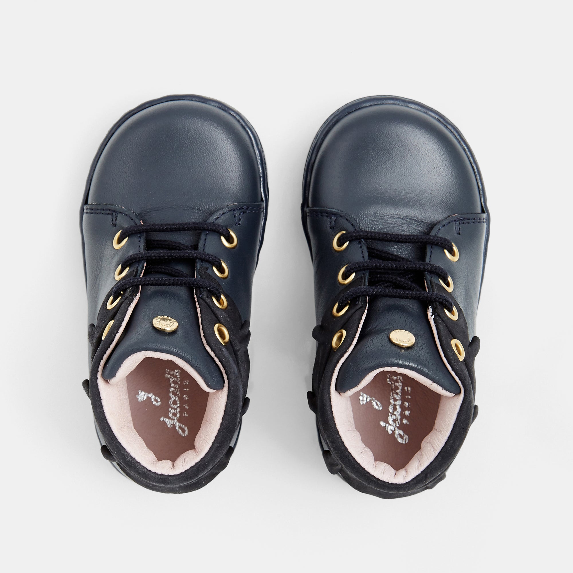 2 QTY / MARINE JACADI CHAUSSURES CUIR ENERGIE