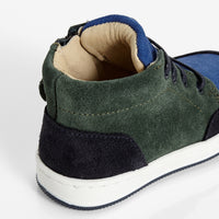 2 QTY / BLEU/VERT CHAUSSURES CUIR EUGENE BIS