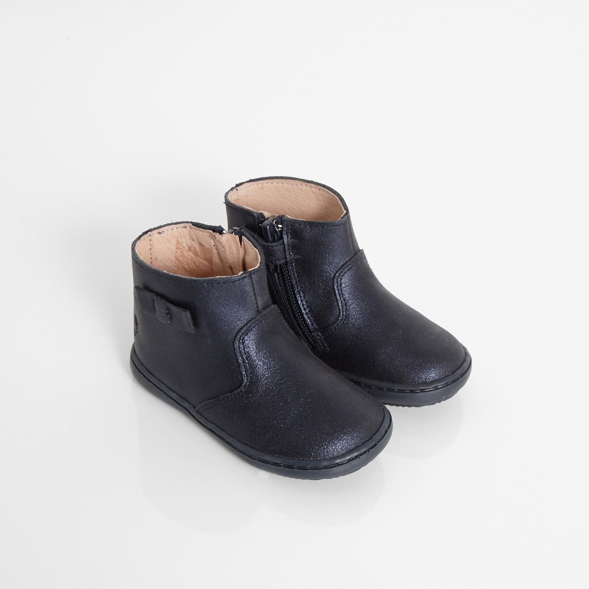 2 QTY / BLEU CHAUSSURES CUIR ELENA