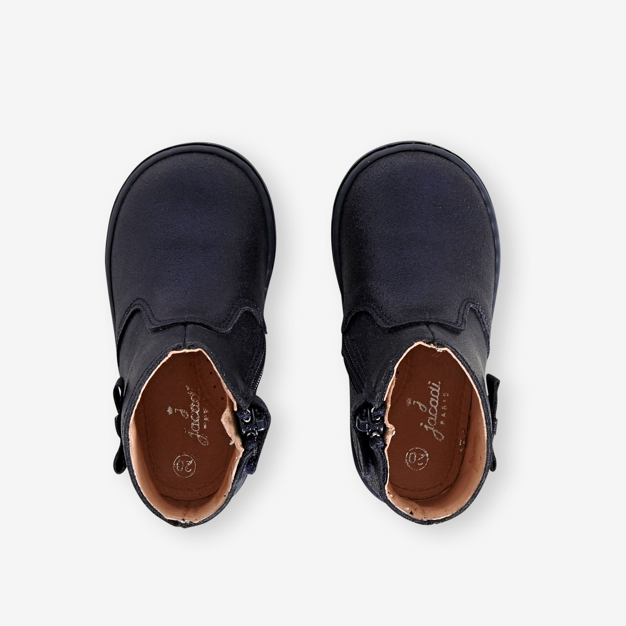 2 QTY / BLEU CHAUSSURES CUIR ELENA