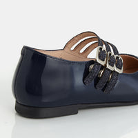2 QTY / MARINE JACADI CHAUSSURES CUIR ESPRIT CUIR